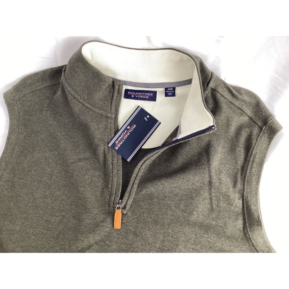 Roundtree & Yorke Men’s Size 2XB Golf Casual Outdoor Pull On Sleeveless Vest NWT